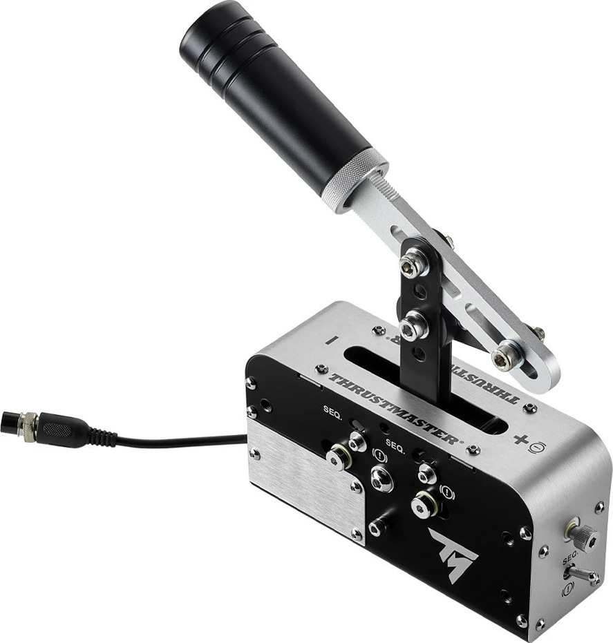 Ročna zavora in sekvenčna ročica menjalnika Thrustmaster TSS Handbrake + TSS Gearbox, za PC/PS4/PS5/Xbox, črna/srebrna