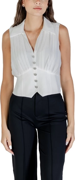 Elegantna ženska majica brez rokavov Morgan De Toi, bela