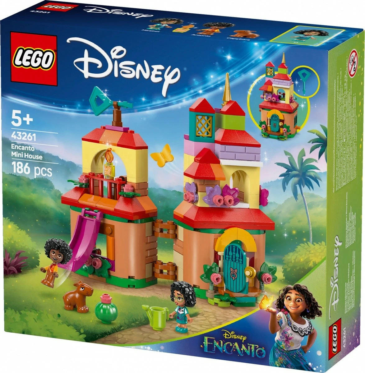 Set gradnikov LEGO Disney Our Magical Encanto Minidom 43261, 186 kosov, plastičen