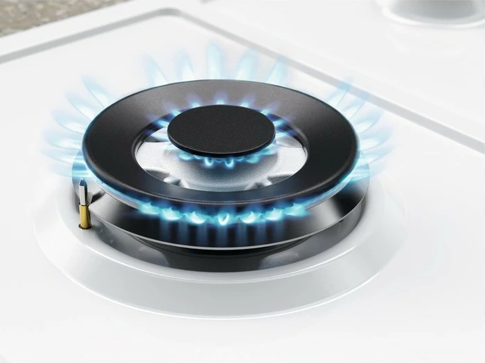 Plinska kuhalna plošča, 4 kuhalne cone, bela Electrolux EGS6436WW