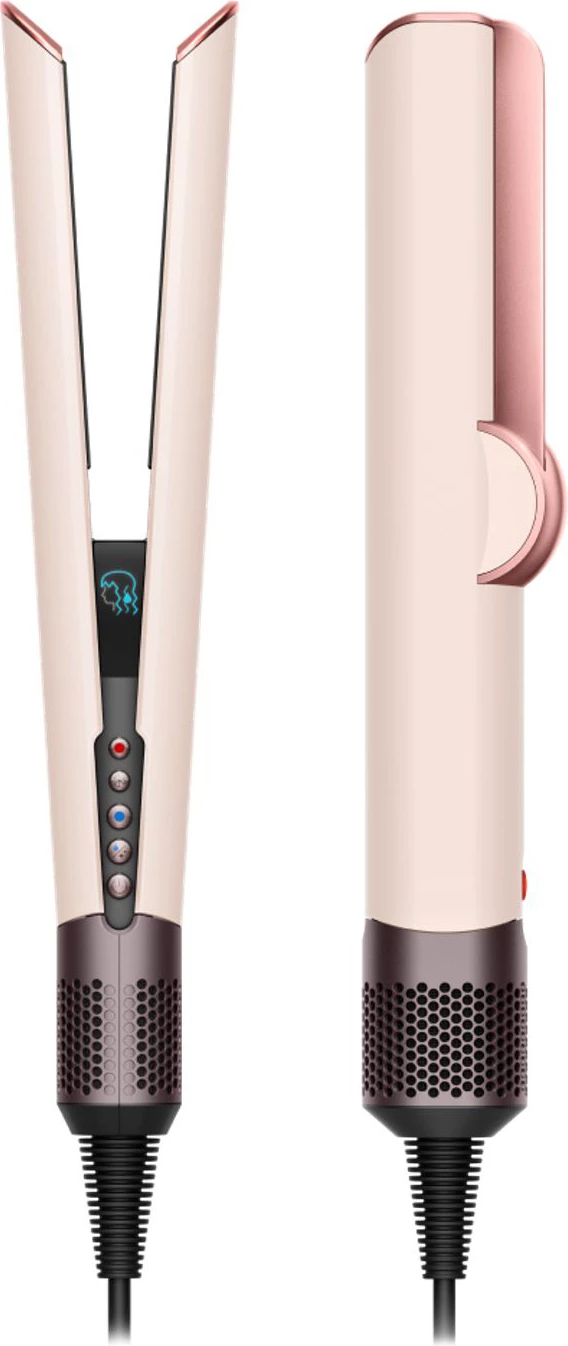 Sušilec za lase in ravnalo Dyson Airstrait 1600 W, praškasto rožnata/rožnato zlata