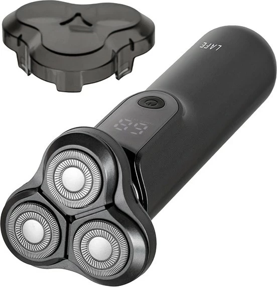 Makinica za britje MasterGlide, 3 glave, LCD zaslon, 90 min, Lafe, črna