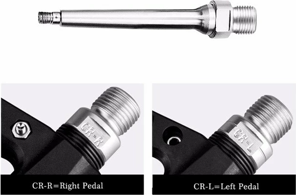 Pedala za kolo najlon, Rockbros 2017-12CBK, črne, set 2 kosa