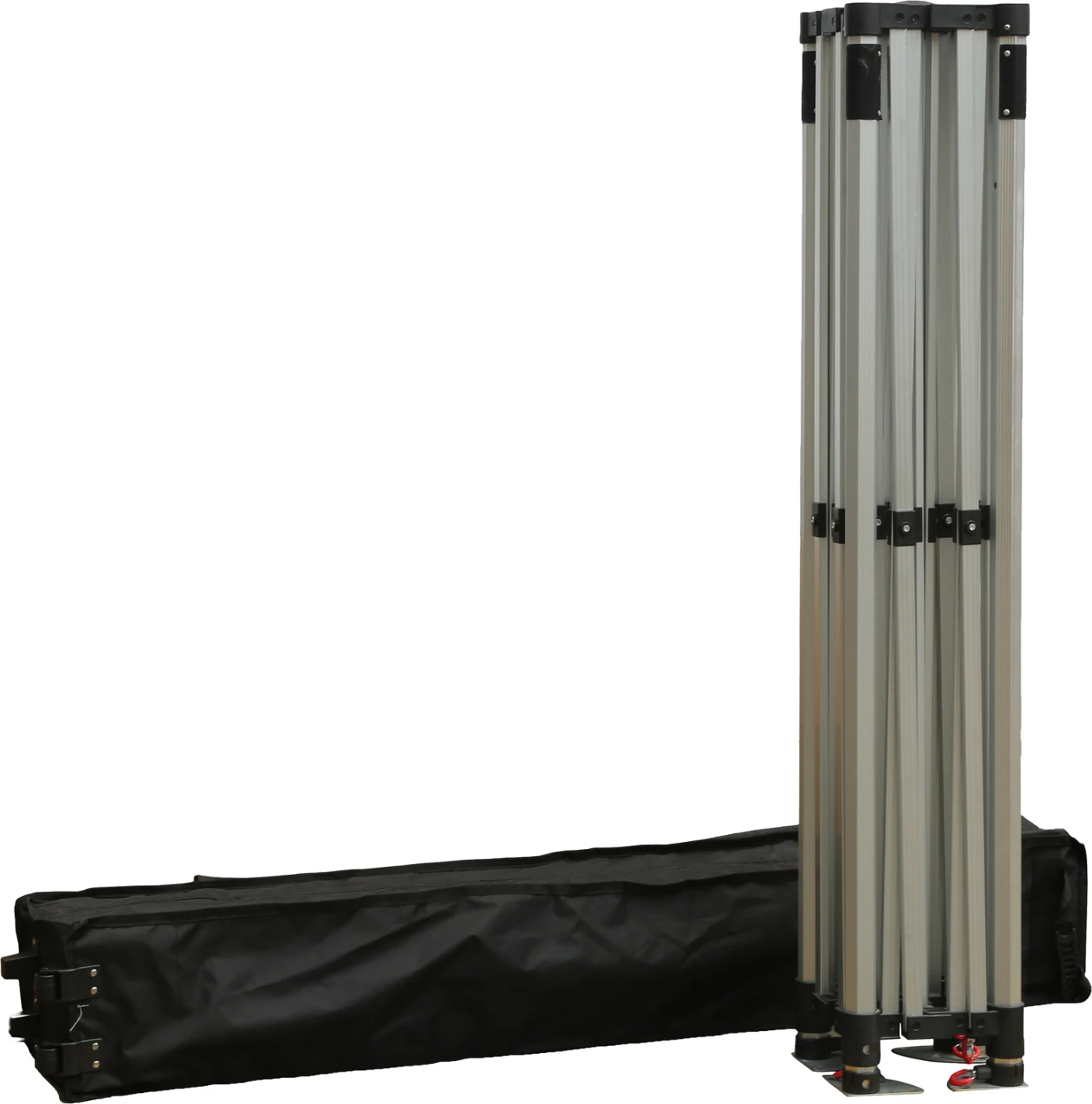 Trpežen paviljon z 3 stranskimi senčili CRESSEN FH21097.01 zložljiv-aluminijasto srebrno ogrodje-bela 3x3x3,4Hm