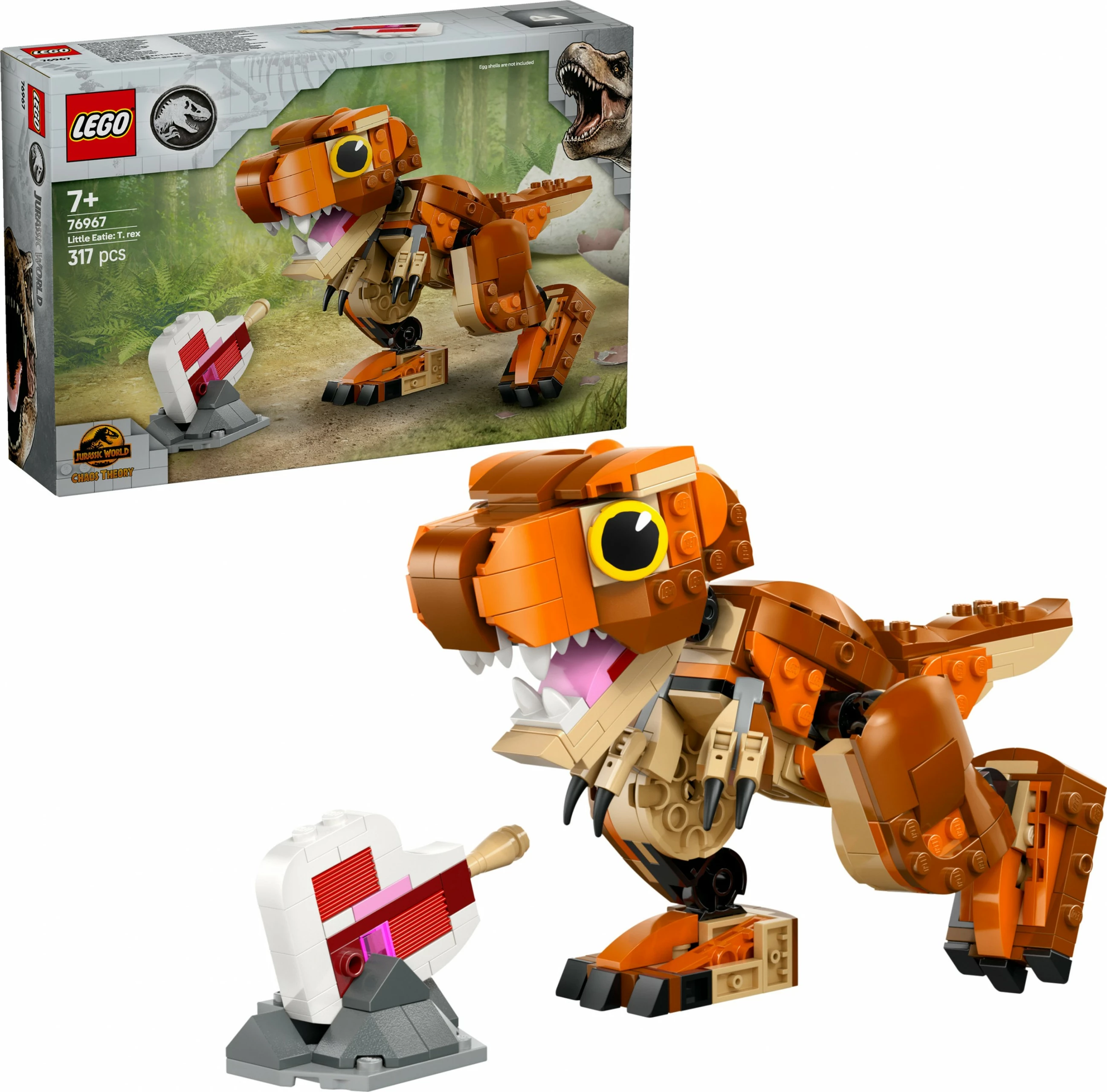 Gradbeni set LEGO Jurassic World 76967 Little Eatie T.Rex, 317 kosov, večbarven