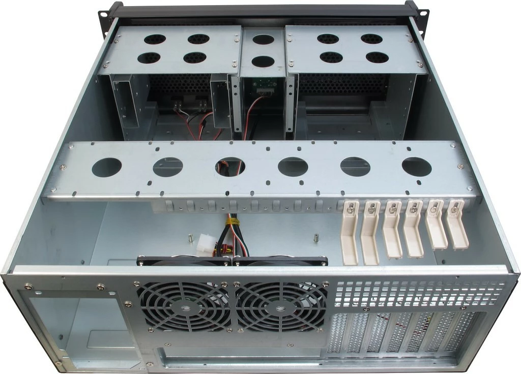 Serversko ohišje 4U Inter-Tech 4U-4098-S, Rack, ATX, micro ATX, Mini-ITX, črno