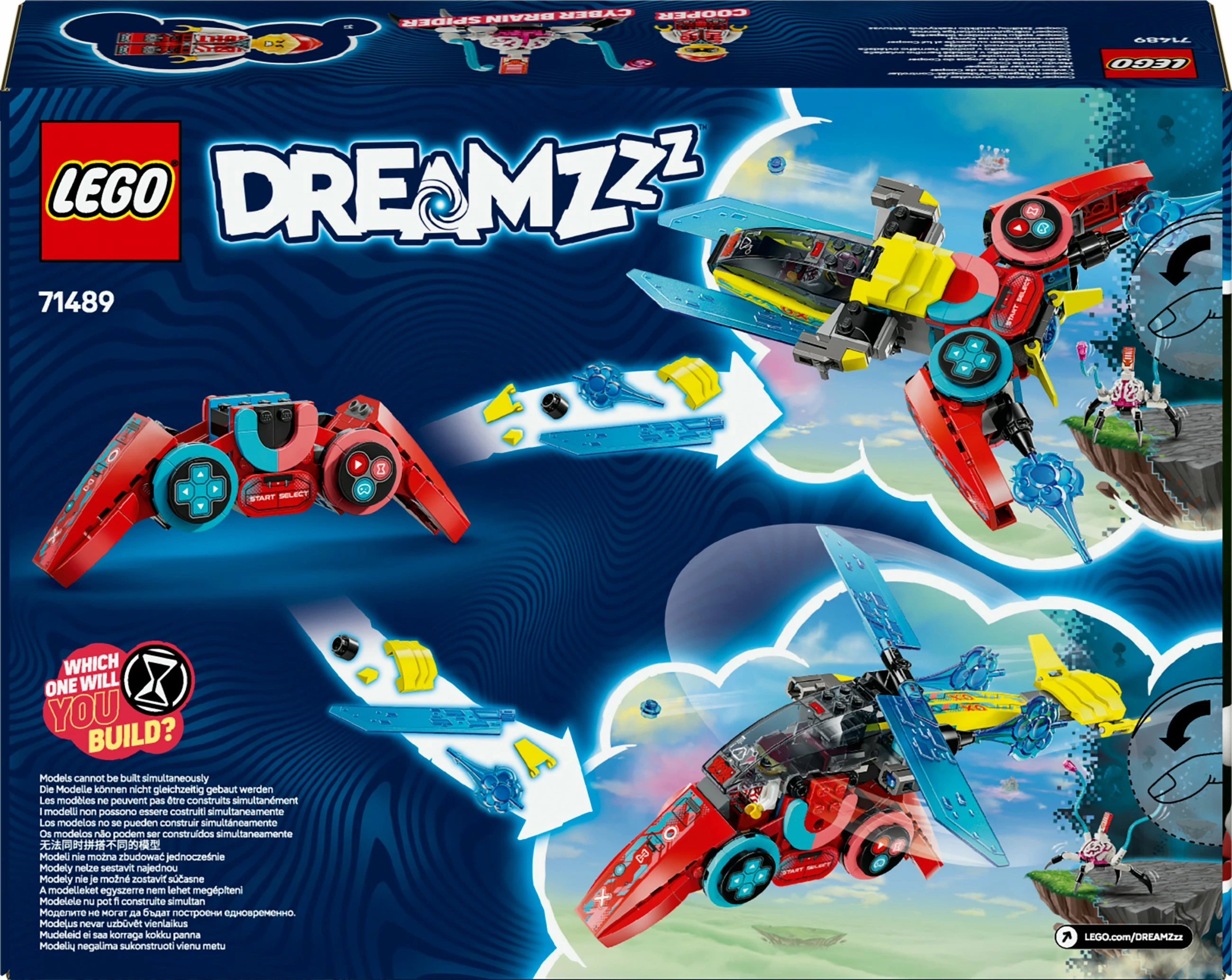 Gradbeni set DREAMZzz Cooper's Gaming Controller Jet LEGO 71489, 266 delov, večbarven