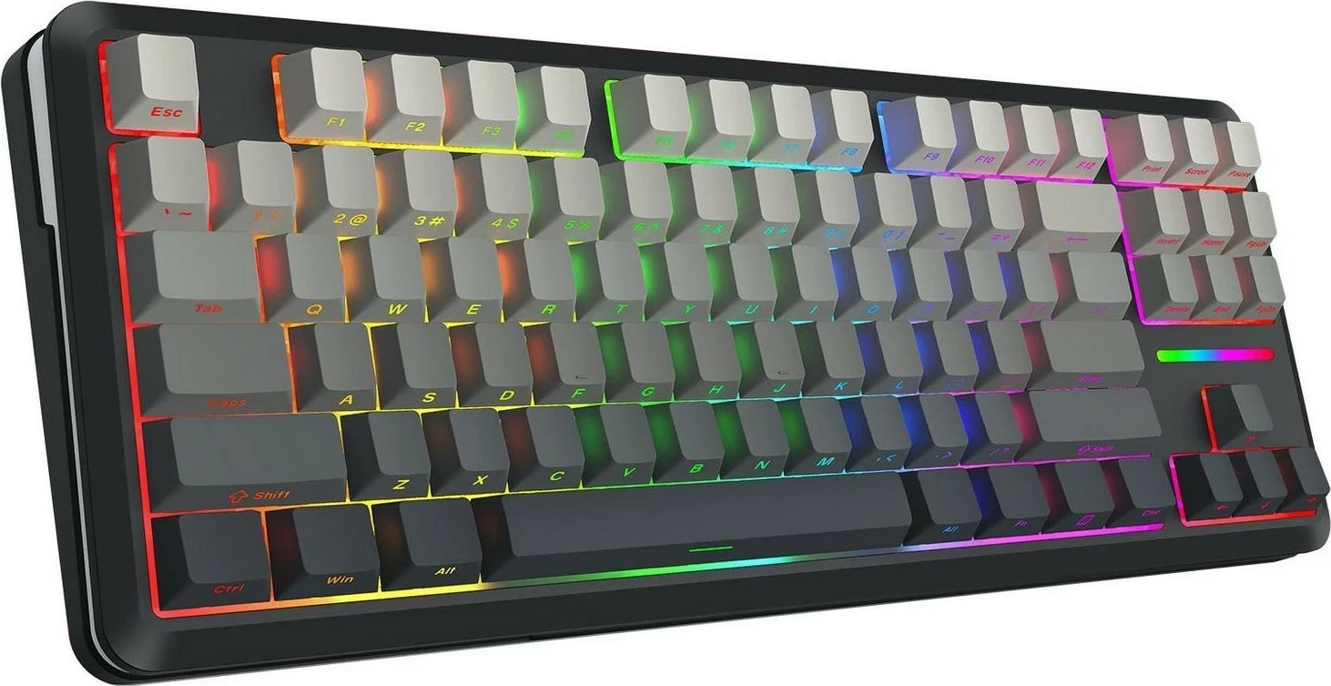 Mehanska tipkovnica Redragon Wildslash Pro K734SP-RGB-PRO, RGB, 87 tipk, siva