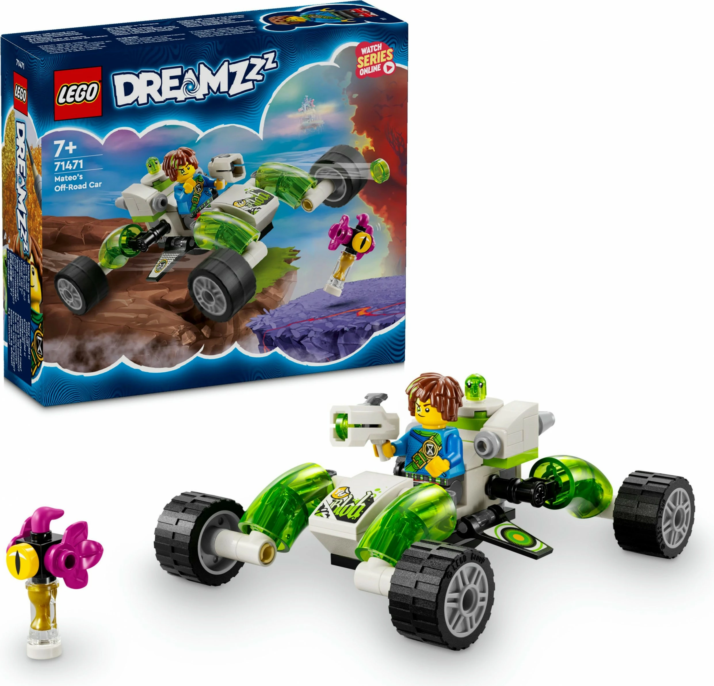 Set gradnje LEGO DreamZzz Mateos Off-Road Car 71471, 94 delov, večbarven