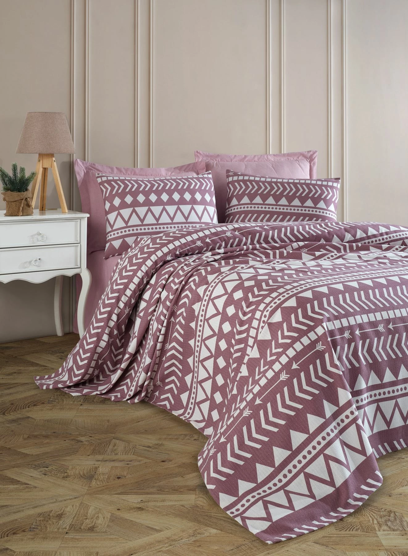 Pregrinjalo Super King, lila, L'Essentiel Linge de Maison, Artec