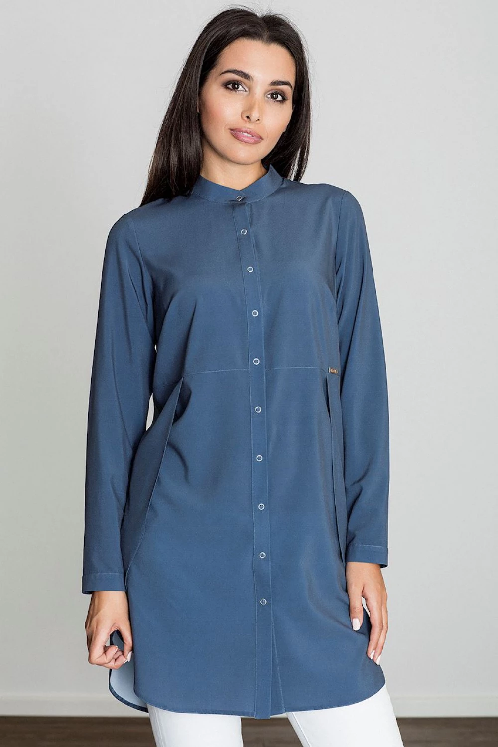 Elegantna tunika Figl 111151, temno modra