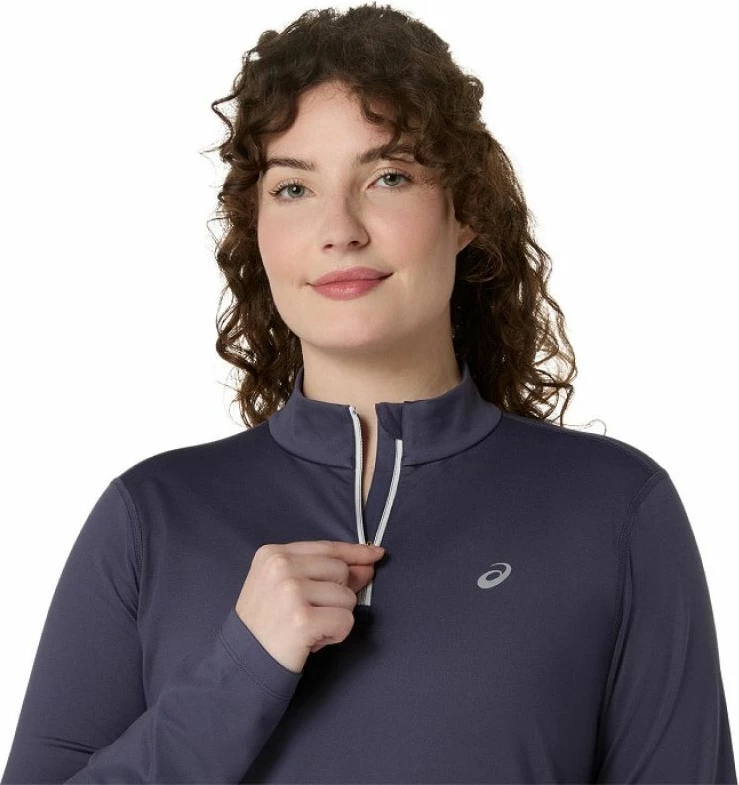Majica z dolgimi rokavi za ženske, Asics, temno modra