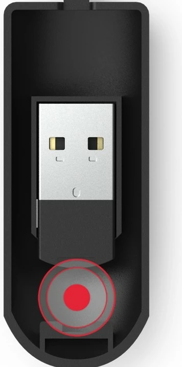 Predstavitveni daljinec z rdečim laserjem Hama X-pointer, črn