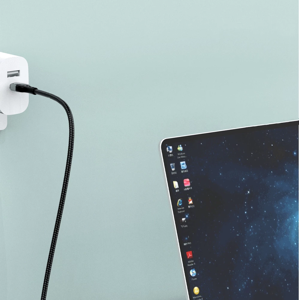 Kabel USB Type C na Lightning, 1 m, 20W, črn (Dudao L7MaxL)