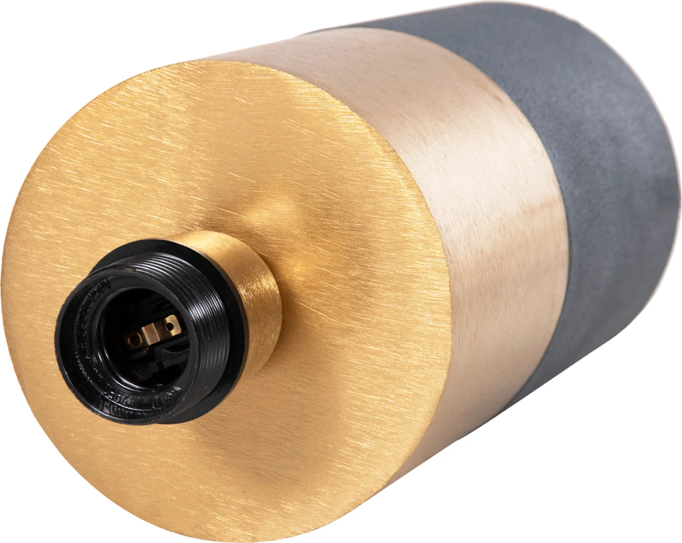 Namizna svetilka PUNE FH4253.05 kovinska v antracitno modro-zlati barvi Φ31x41.5Hcm