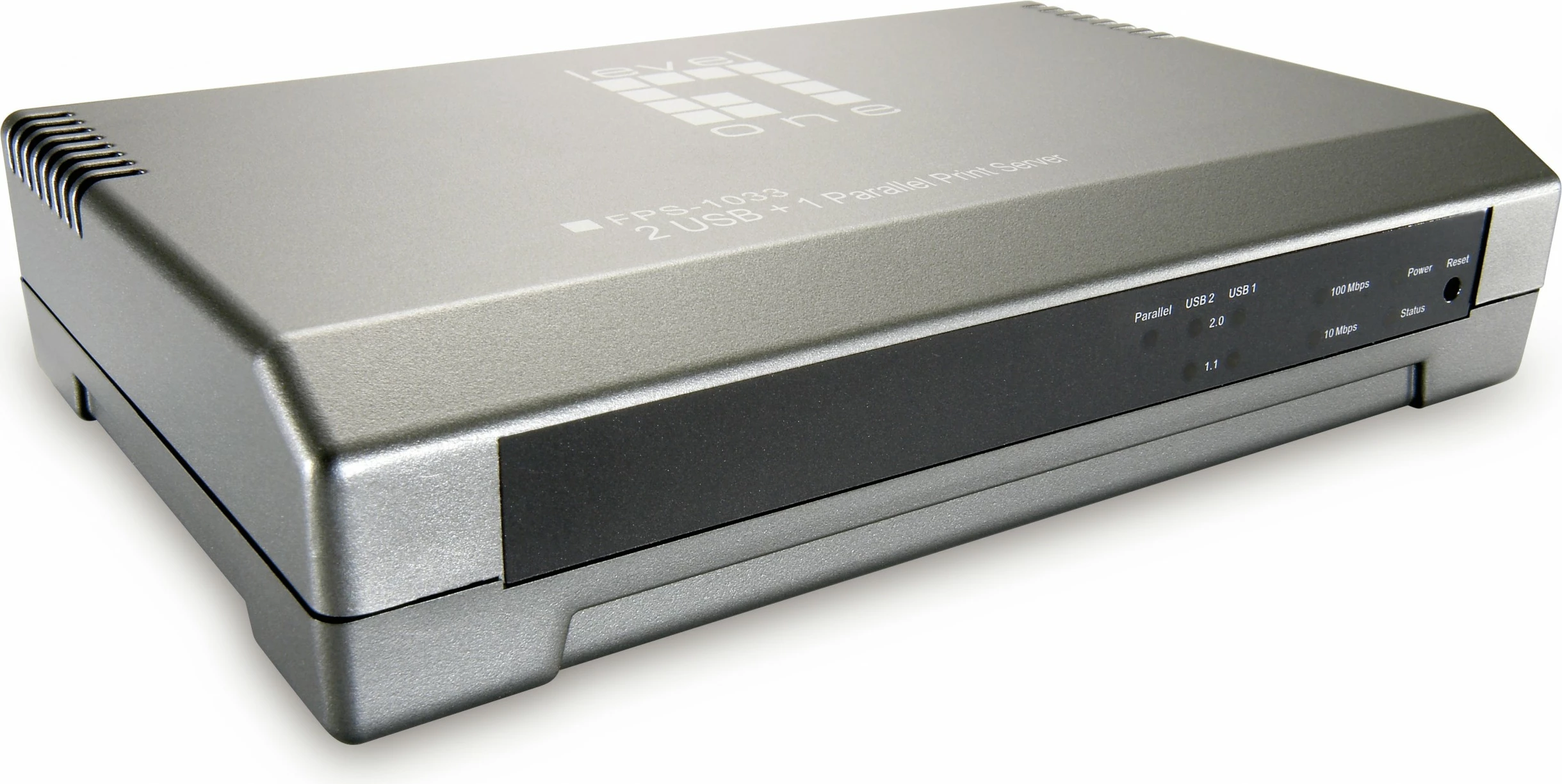 Server za tiskanje LevelOne FPS-1033, 2 x USB, 1 x paralelna, siv