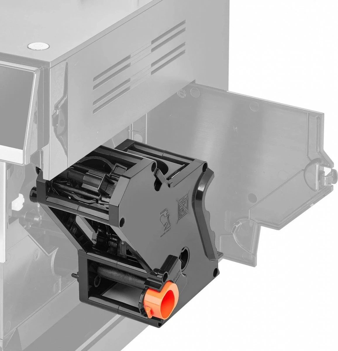 Aparat za espresso, 15 bar, 1725 W, jekleni mlinček 5 stopenj, rezervoar za vodo 1,8 L, zbiralnik za kavo 250 g, mlečni sistem, črn, Amica Elegance CM 7011