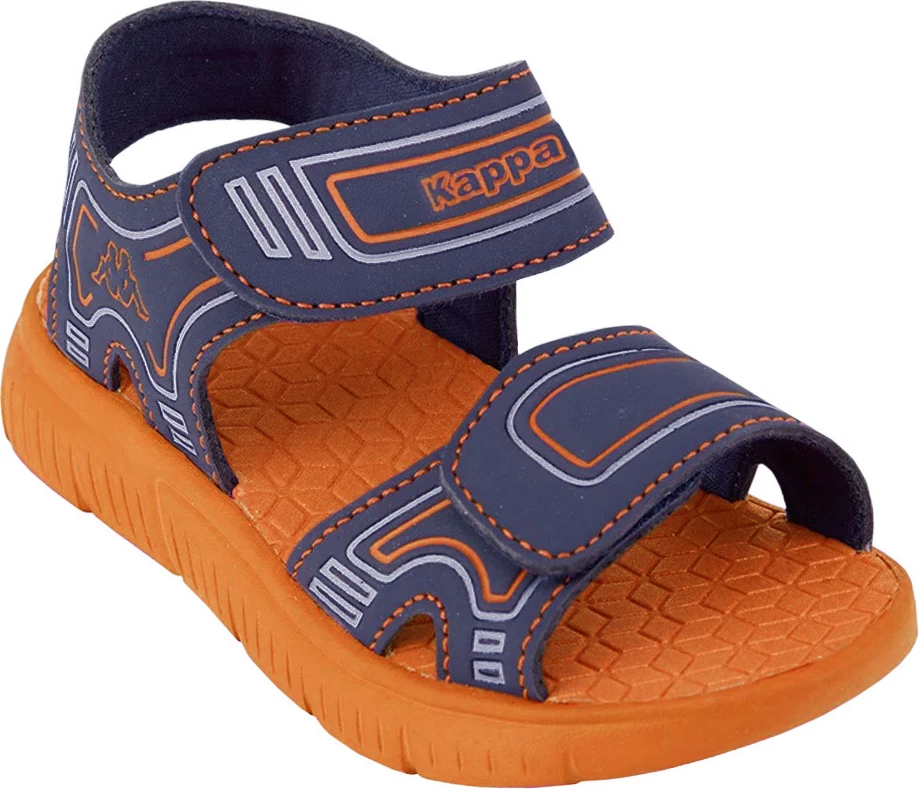 Otroški sandali Kappa, temno modro-oranžni
