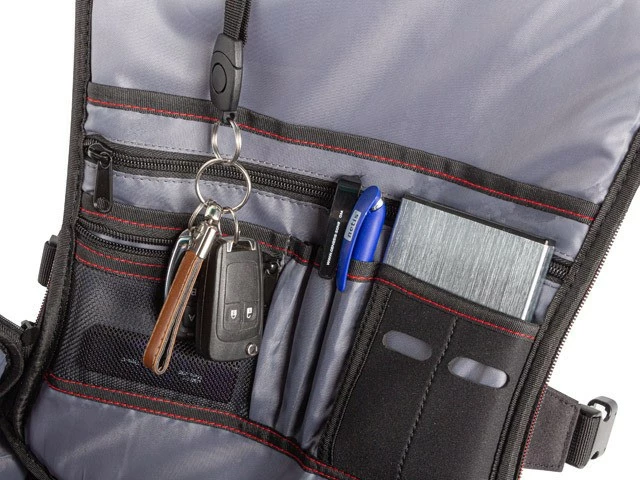 Nahrbtnik za prenosnik do 17,3" Natec Genesis Pallad 550, črn/rdeč