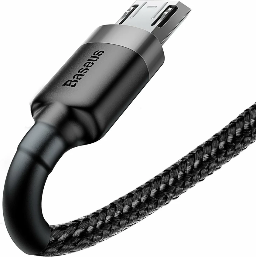 USB na micro USB kabel, Baseus Cafule CAMKLF-HG1, 3 m, sivo-črn