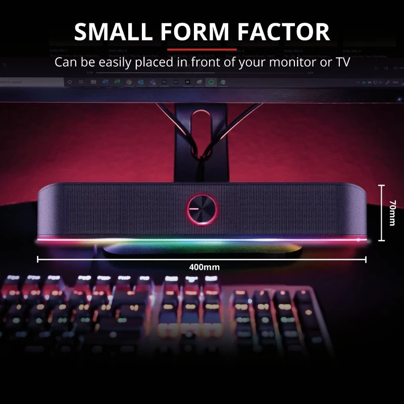 Altoparlant 2.0 Trust GXT 619 Thorne, 6 W, črn