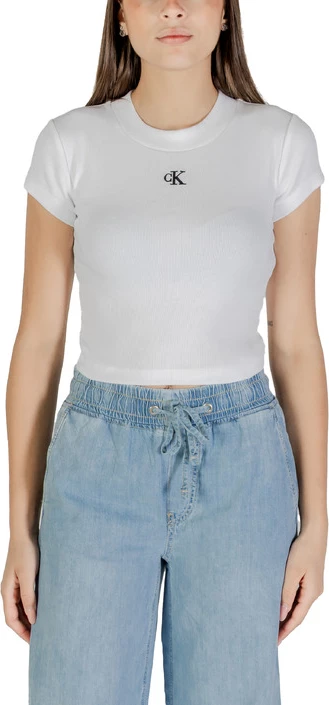 Majica za ženske Calvin Klein Jeans, bela