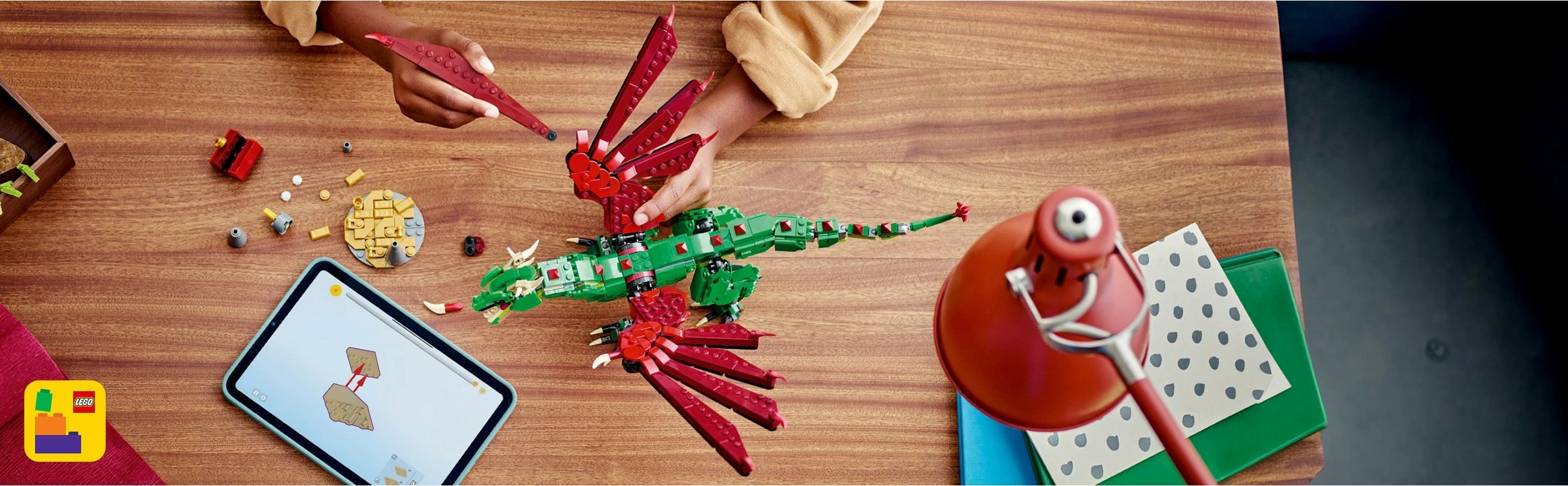 Zgradbeni set Zeleni zmaj LEGO Creator 31161, večbarven