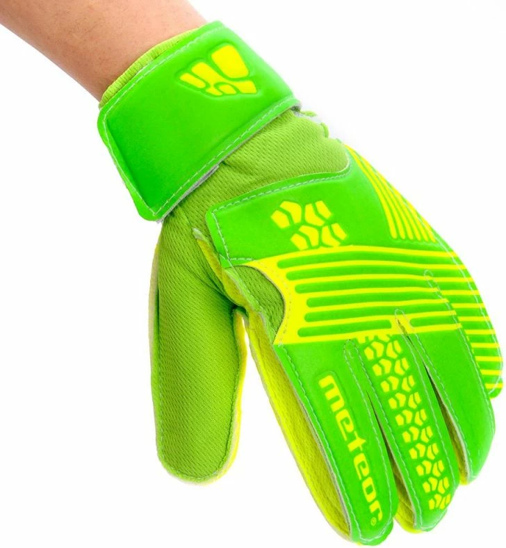 Rokavice za vratarja za moške in otroke Meteor, zelene