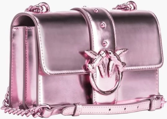 Majhna elegantna torbica Pinko, rožnata