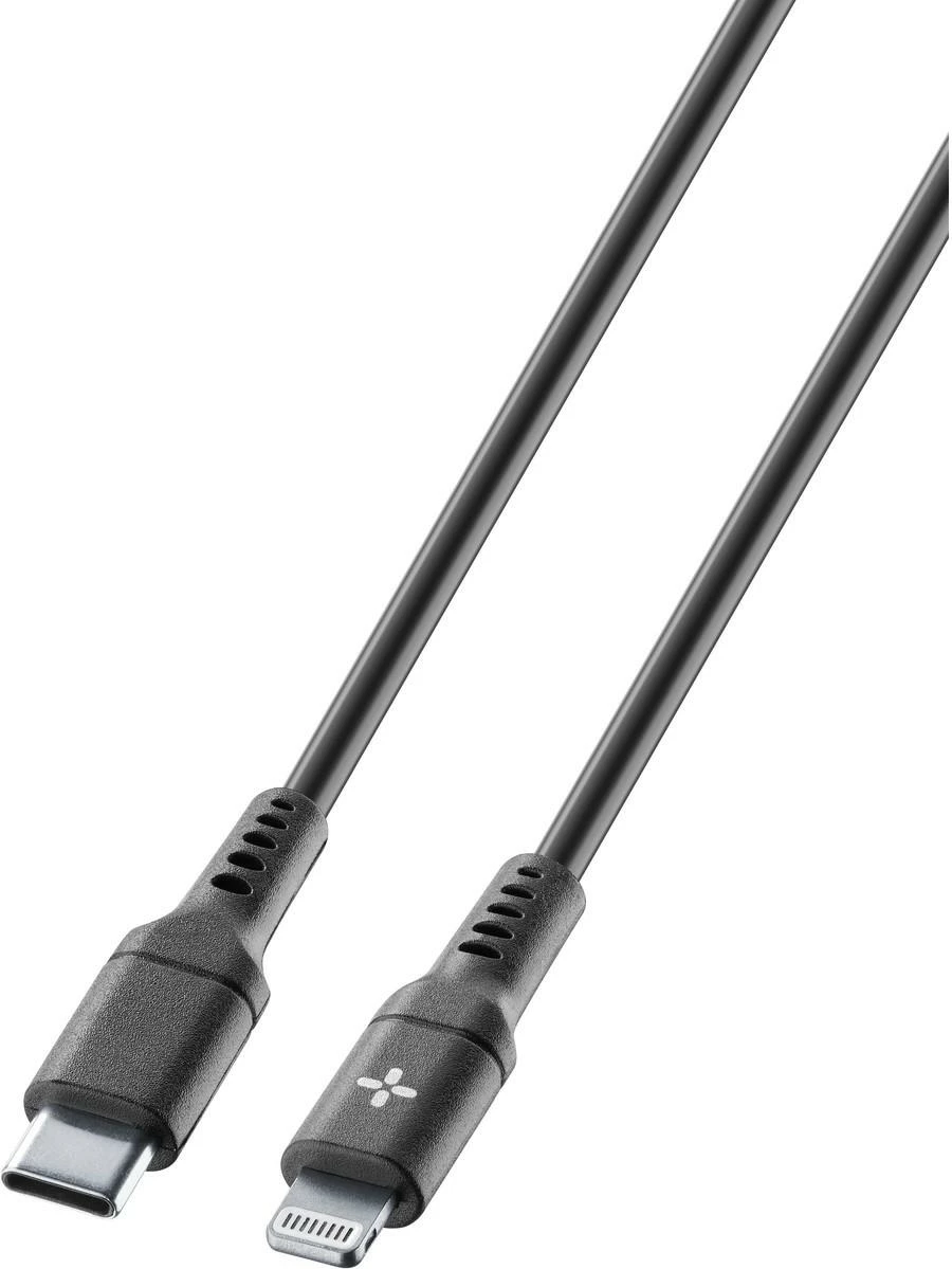 Kabel USB‑C na Lightning Cellularline Ploos, 1 m, črn