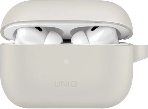 Zaščitni ovitek za AirPods Pro 2 UNIQ Vencer, s karabinom, siv