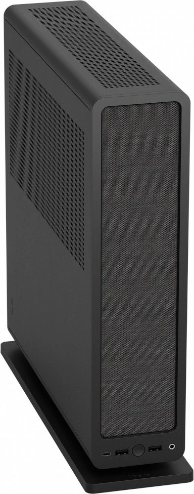 Kompaktna ohišje Fractal Design Ridge Black, Mini ITX, Tower Slim, 4x 2.5" pogon, črno