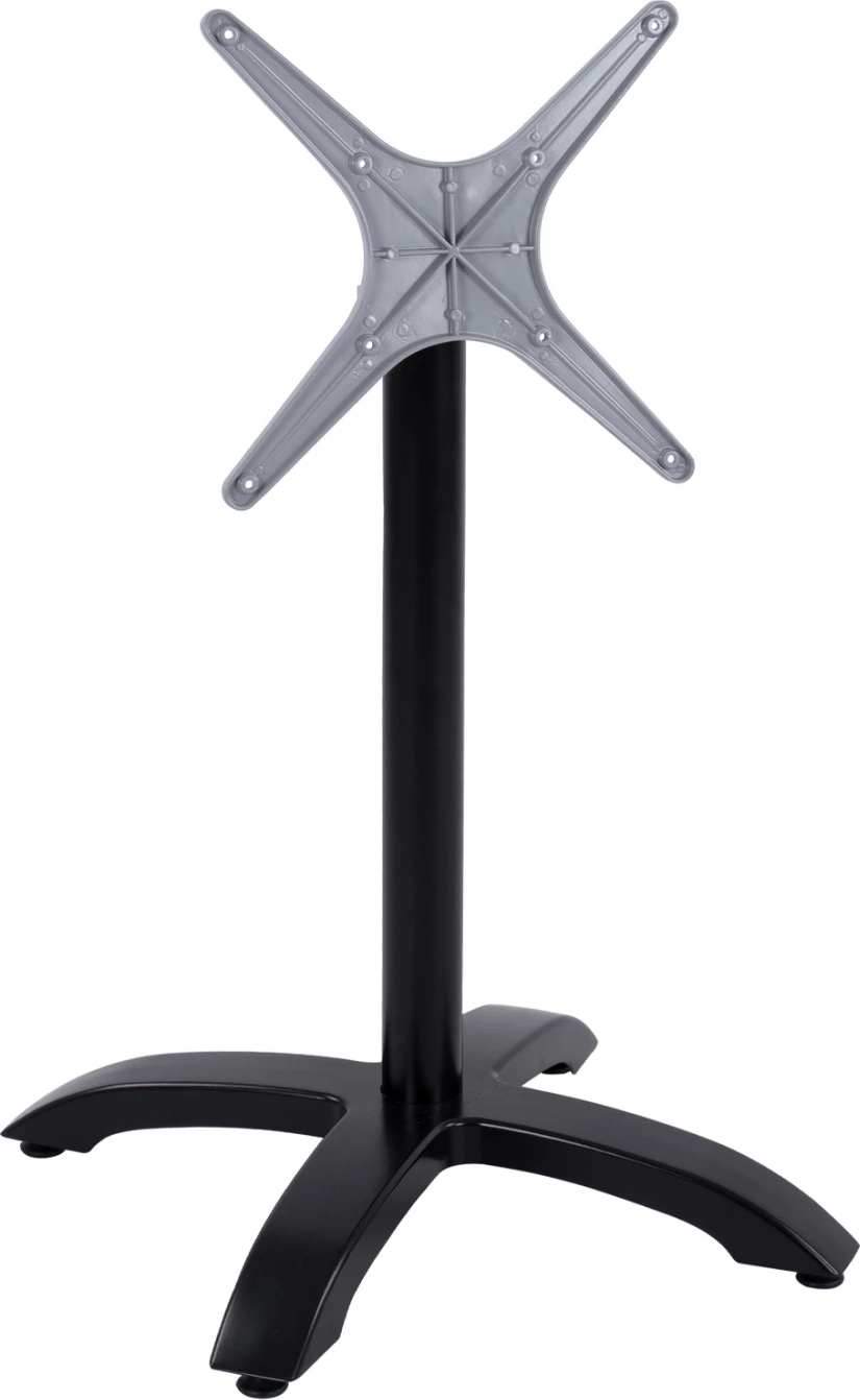 Zložljiva aluminijasta osnova FH469.01 črna mat 66x66x72 s križem 48x48cm