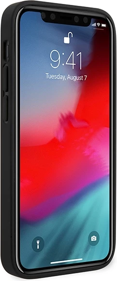 Ovitek za telefon Off Track Quilted Ferrari za iPhone 12 mini 5,4", usnje, črn