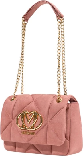 Elegantna rožnata torbica Love Moschino