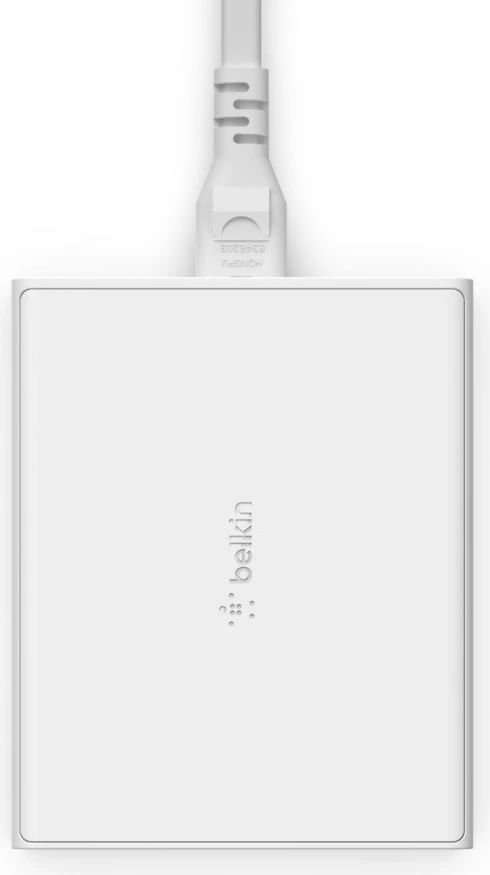 Polnilec 108W, 2x USB-C, 2x USB-A, 2 m, bel — Belkin WCH010VFWH