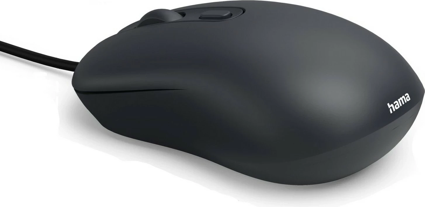 Miška, laserska, z USB kablom, črna Hama CM-200