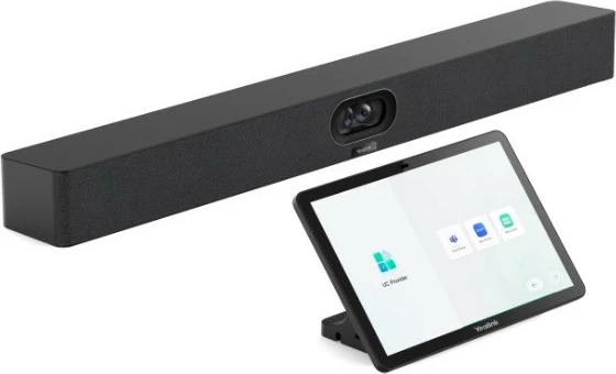 Sistem za video sodelovanje Yealink Wideobar A40-031 + CTP25, 4K Ultra HD, z zaslonom na dotik, črn