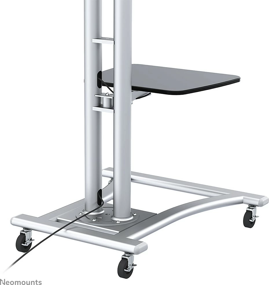 Prenosni voziček za TV Neomounts PLASMA-M1800E, do 70 inč, nastavljiva višina, srebrne barve Prenosni voziček za TV Neomounts PLASMA-M1800E, do 70 inč, nastavljiva višina, srebrne barve