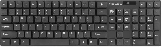 Brezžični komplet tipkovnice in miške Natec Stingray NZB-1440, USB, črn