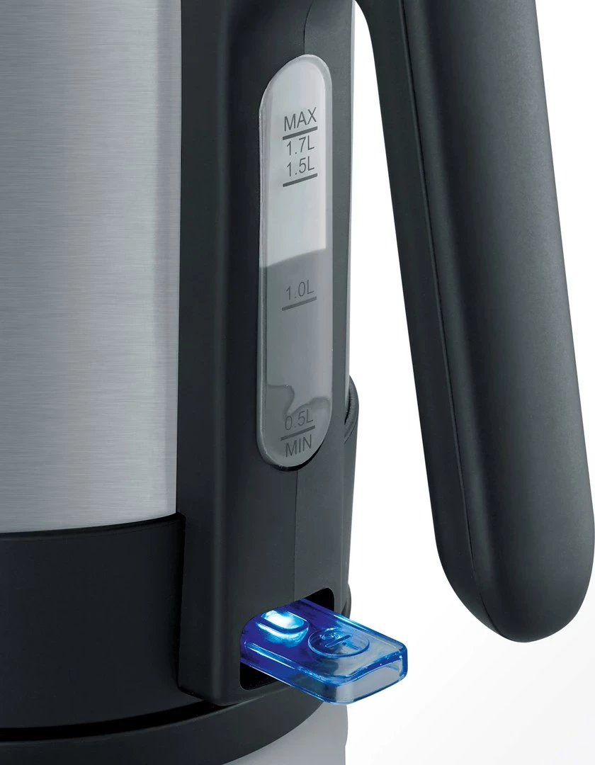 Električni grelnik vode 1,7 L Severin WK 3409, 2200 W, črn/nerjaveče jeklo Električni grelnik vode 1,7 L Severin WK 3409, 2200 W, črn/nerjaveče jeklo