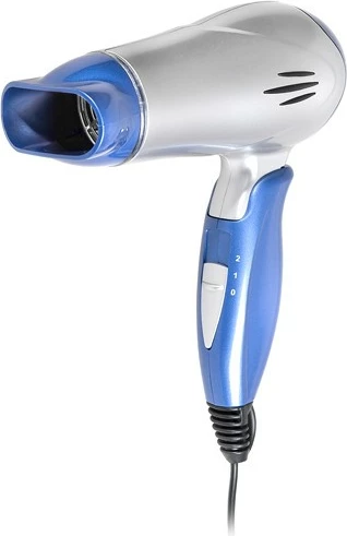 Sušilnik za lase Lafe SWS-001.1, 1200 W, 3 hitrosti, zložljiv ročaj, s koncentratorskim nastavkom, modro/srebrn