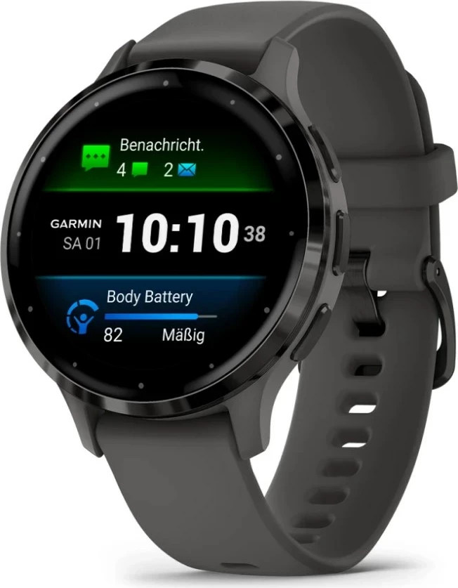 Pametna ura Garmin Venu 3S 41 mm, AMOLED, GPS, siva