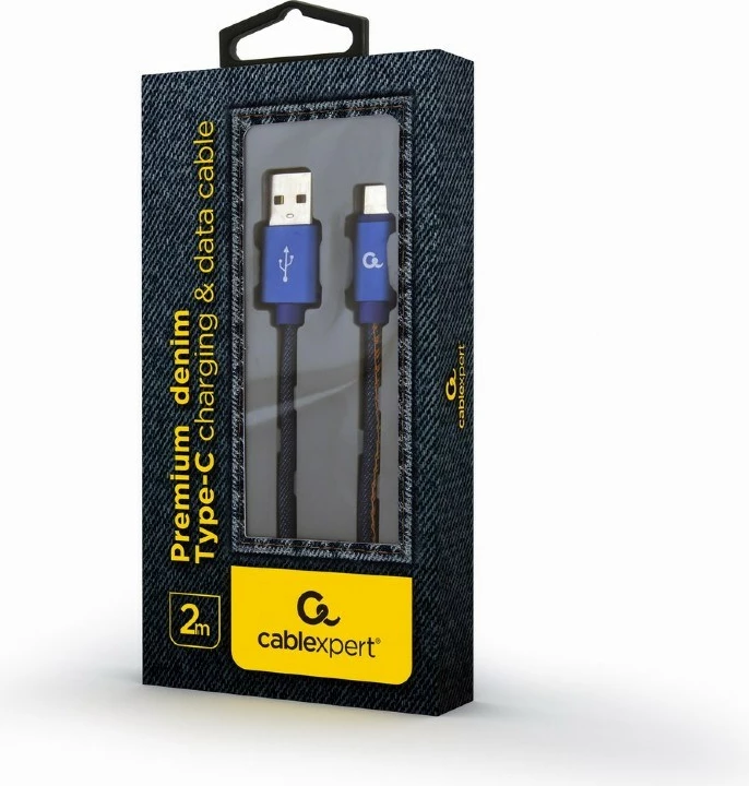 Kabel USB, USB 2.0, USB A na USB C, 2 m, moder GEMBIRD - Cablexpert CC-USB2J-AMCM-2M-BL