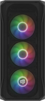 Računalniško ohišje Natec Fury Shobo SH4F RGB, Midi Tower, kaljeno steklo, 4 RGB ventilatorji, črno