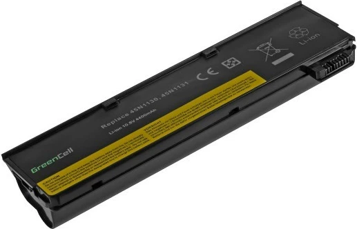 Baterija za prenosnik Green Cell LE57V2, za Lenovo ThinkPad L450 T440 T450 X240 X250, 4400 mAh, 11.1 V, črna