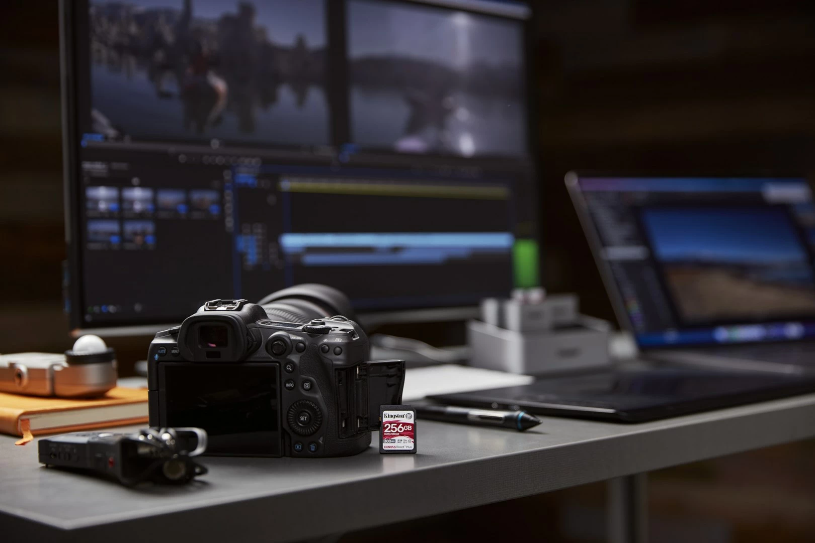 Spominska kartica Canvas React Plus Kingston 256GB SDXC UHS-II, črna