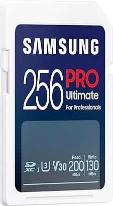Kartica SD PRO Ultimate 256GB Samsung, SDXC, Class 10, UHS-I, bela Kartica SD PRO Ultimate 256GB Samsung, SDXC, Class 10, UHS-I, bela