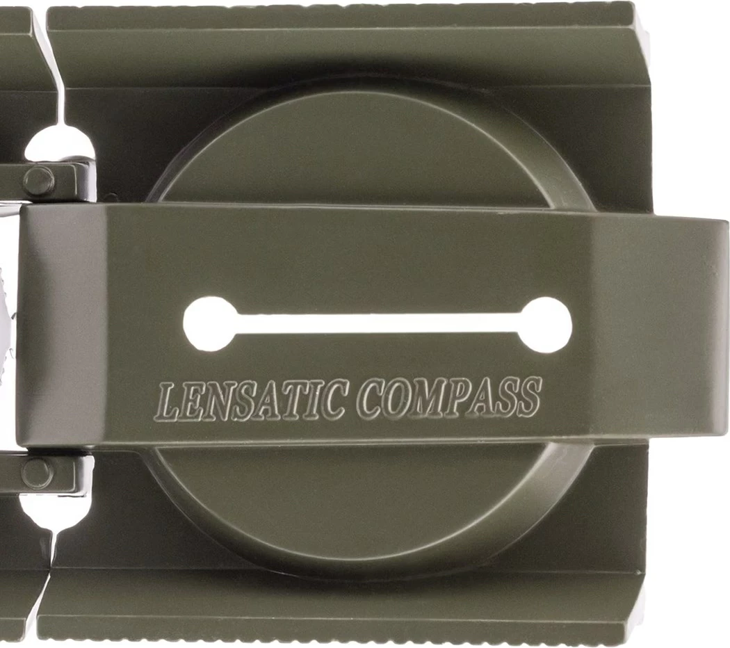 Kompas z osvetlitvijo Mil-Tec US, kovinski, olivno