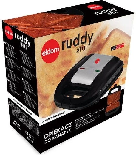Aparat za sendviče, 750 W, srebrne barve ELDOM ST11